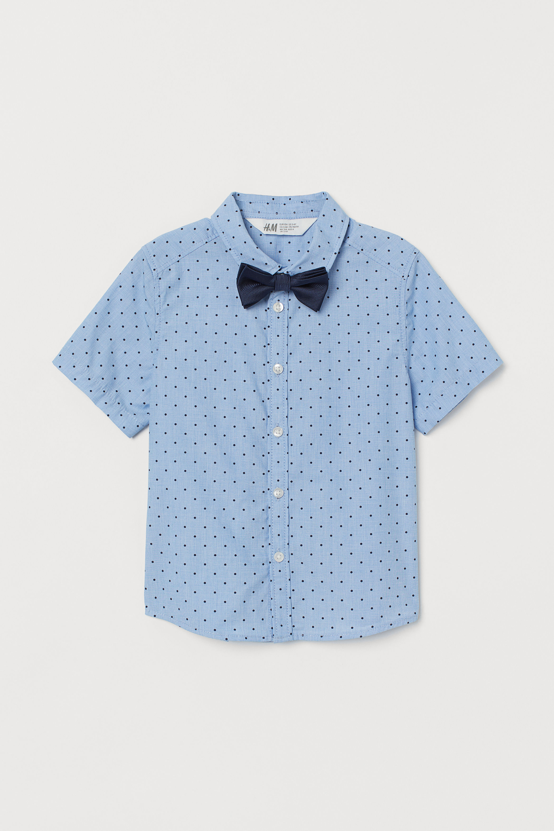 shirt with a tie/bow tie