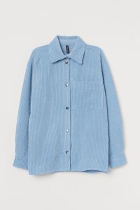 Corduroy shirt - Light blue| H&M CN