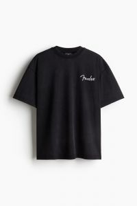 Oversized Fit T-shirt - Black/Fender| H&M CN