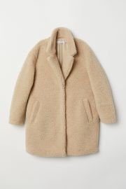 H&m short cheap pile jacket