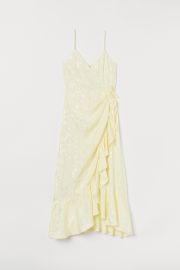 Jacquard-weave wrap dress - Light ...