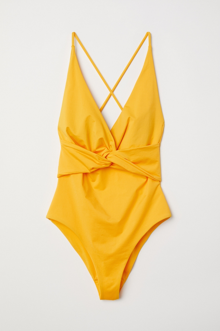 h&m yellow swimsuit