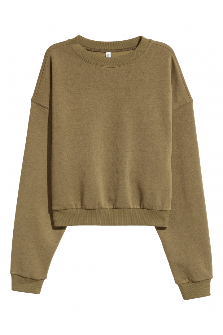 h&m cropped sweatshirt