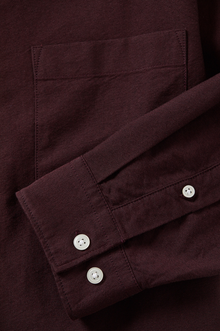 burgundy oxford shirt