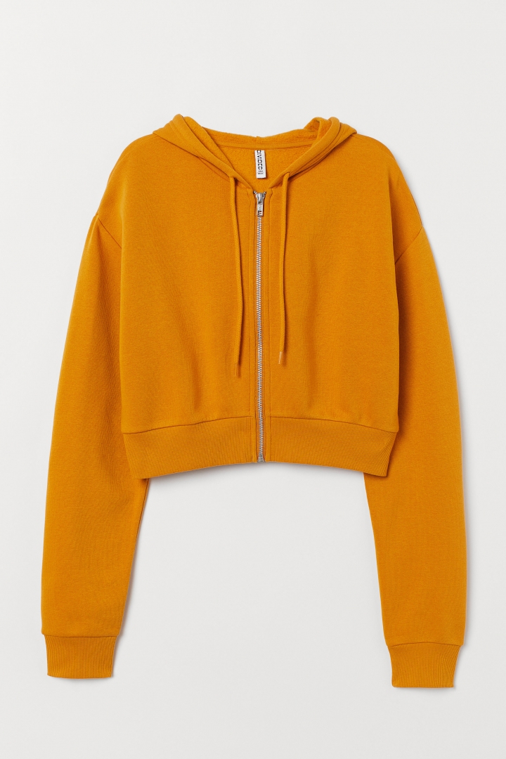 h&m yellow hoodie