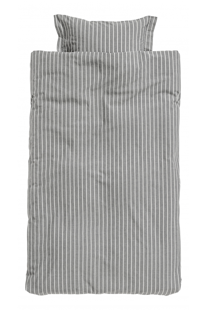 Striped Duvet Cover Set Black White Striped H M Cn