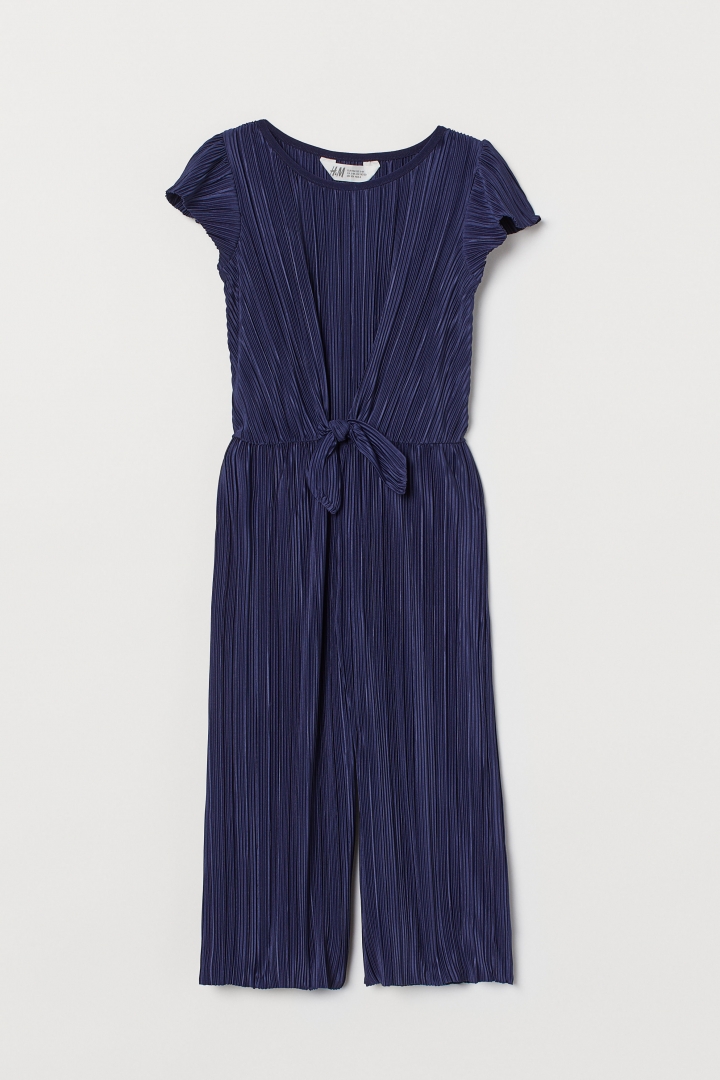 h&m navy jumpsuit