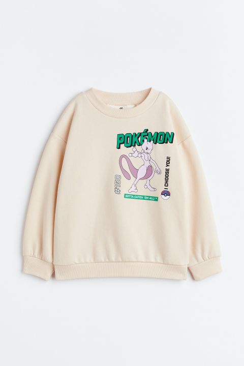 Sweatshirt with embroidery-detail CN - mighty| but Purple/Small H&M