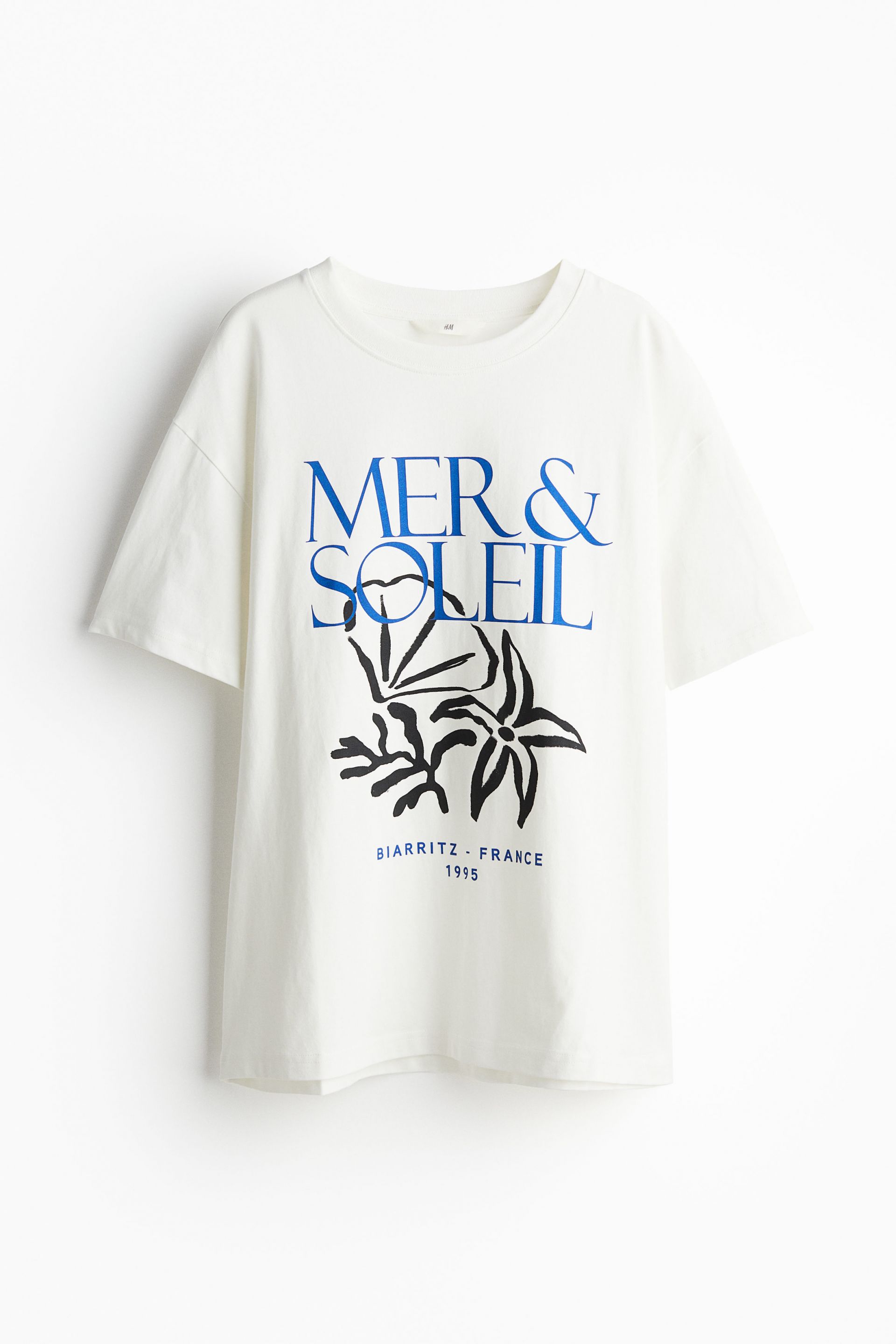 Printed T-shirt - White/Mer & Soleil| H&M CN