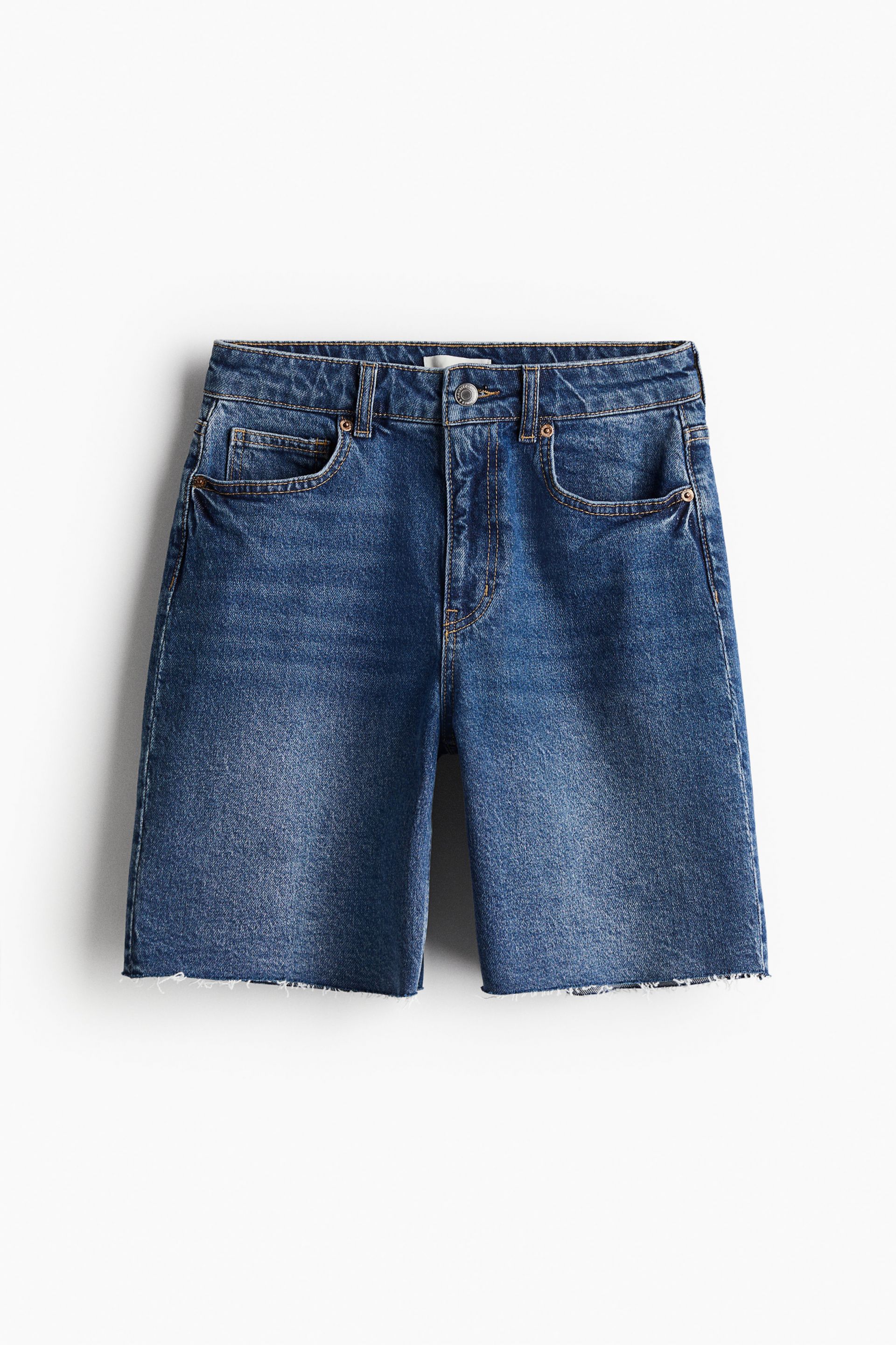 Denim Bermuda shorts - Denim blue| H&M CN