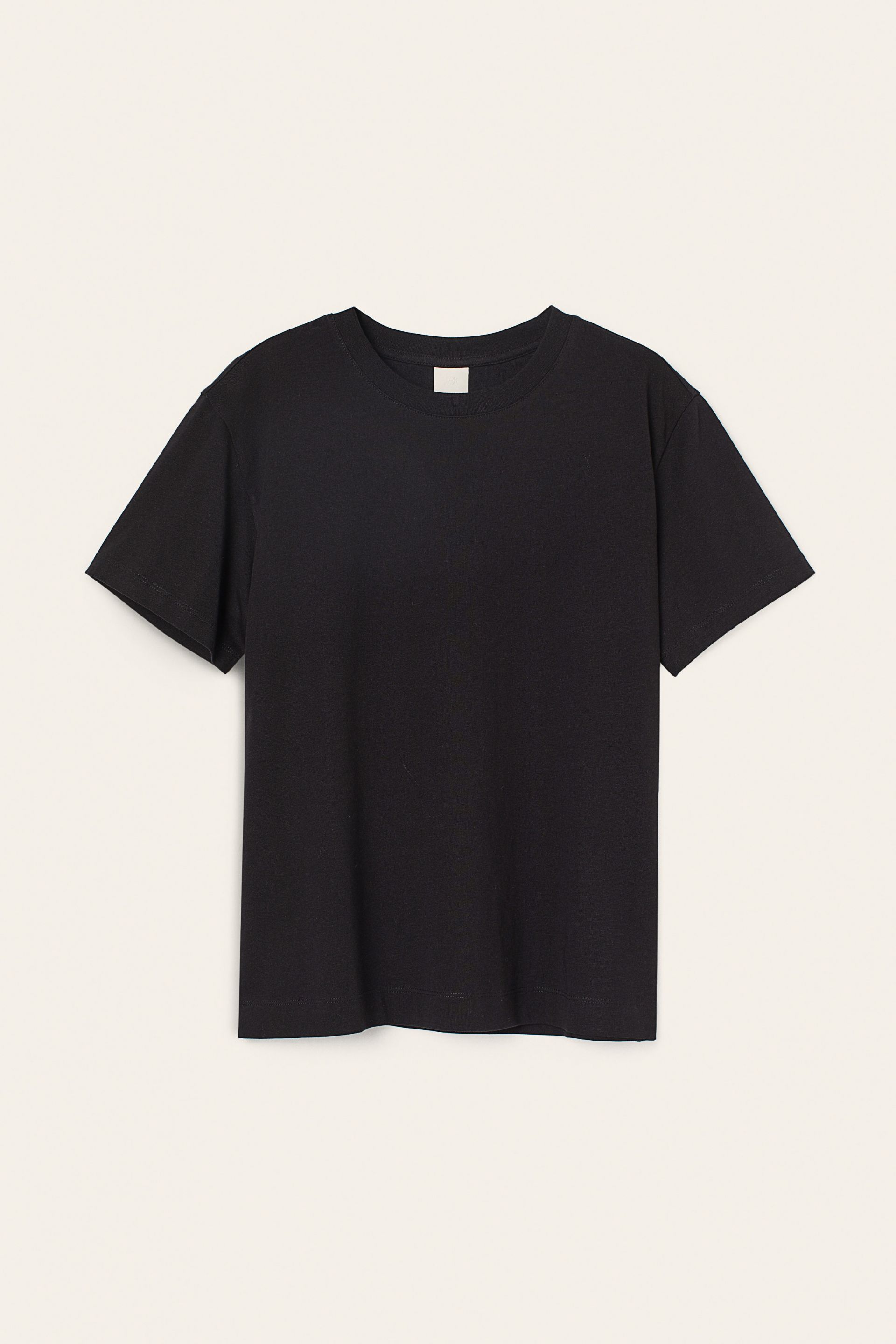 Cotton T-shirt - Black| H&M CN