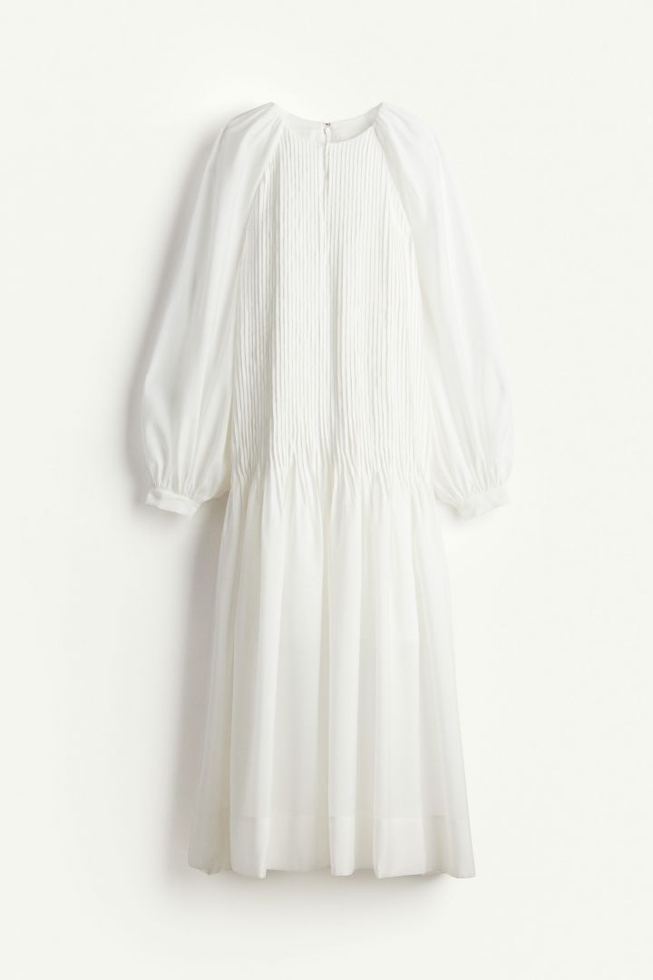 H and m white orders maxi dress