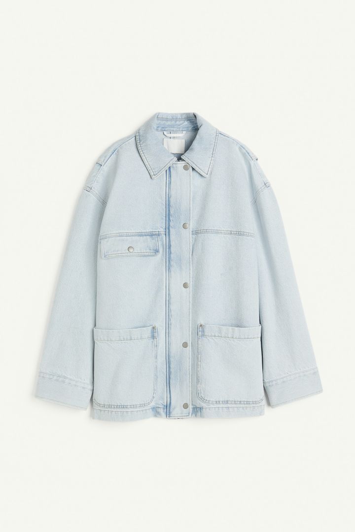 Denim jacket - Light denim blue| H&M CN