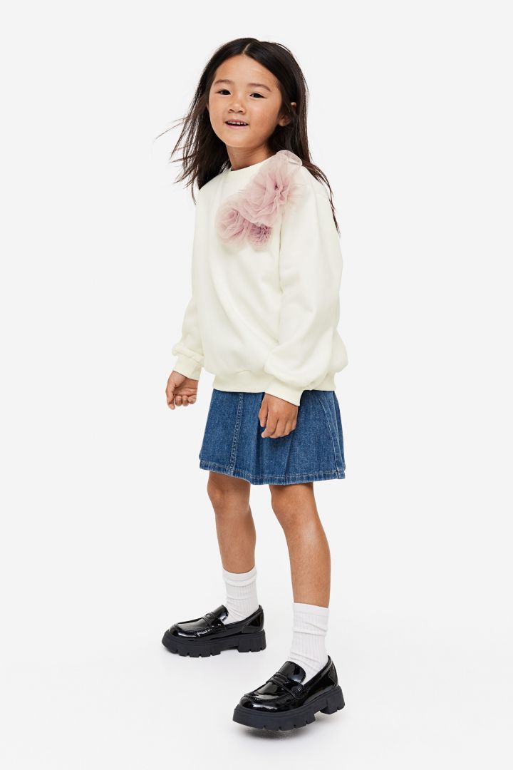 Sweatshirt - White/Tulle| H&M CN