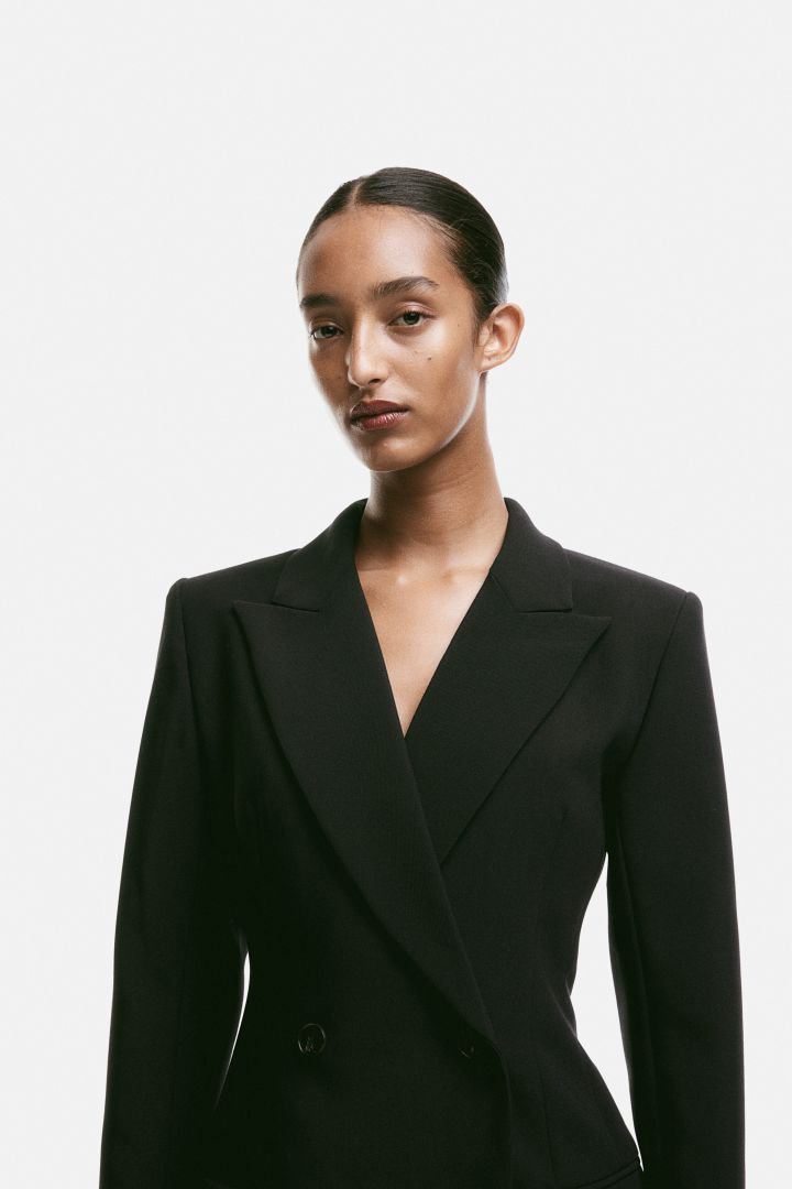 Women's Black Twill Suit