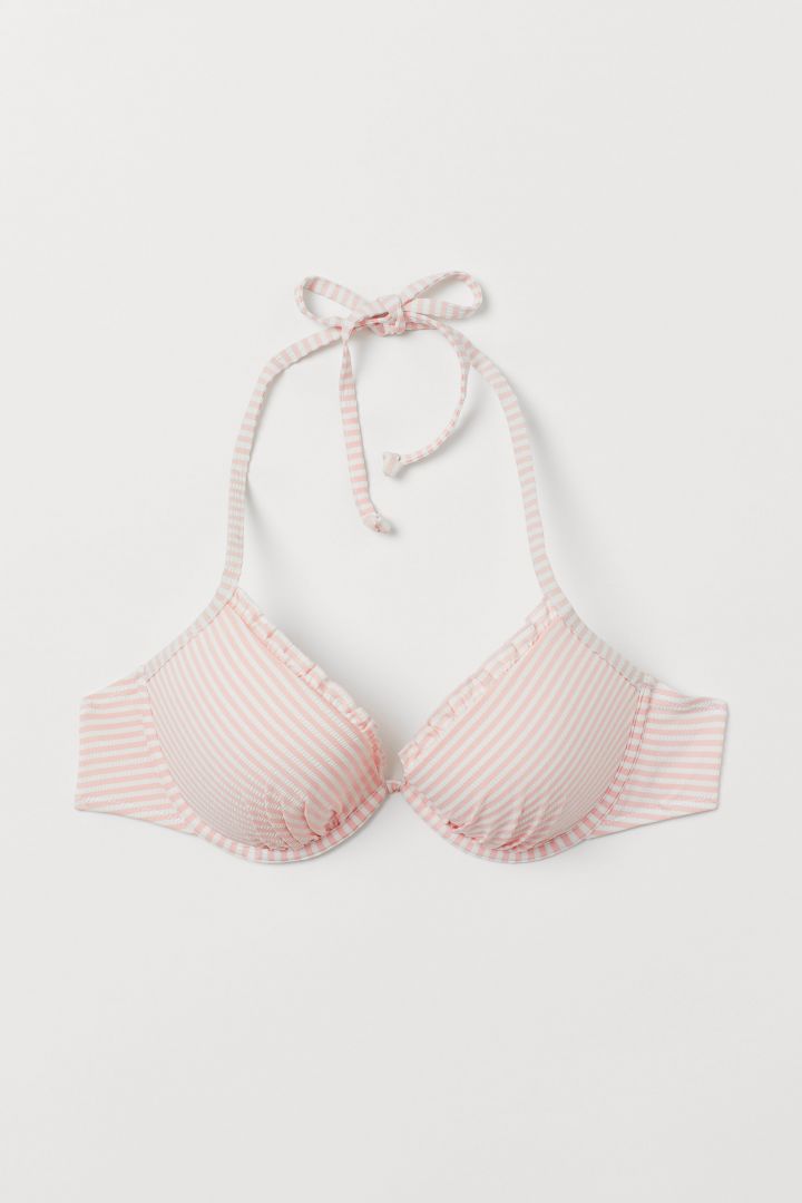 light pink push up bikini