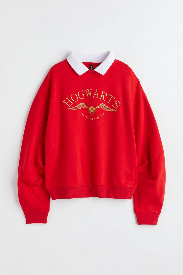 Collared sweatshirt Red Harry Potter H M CN