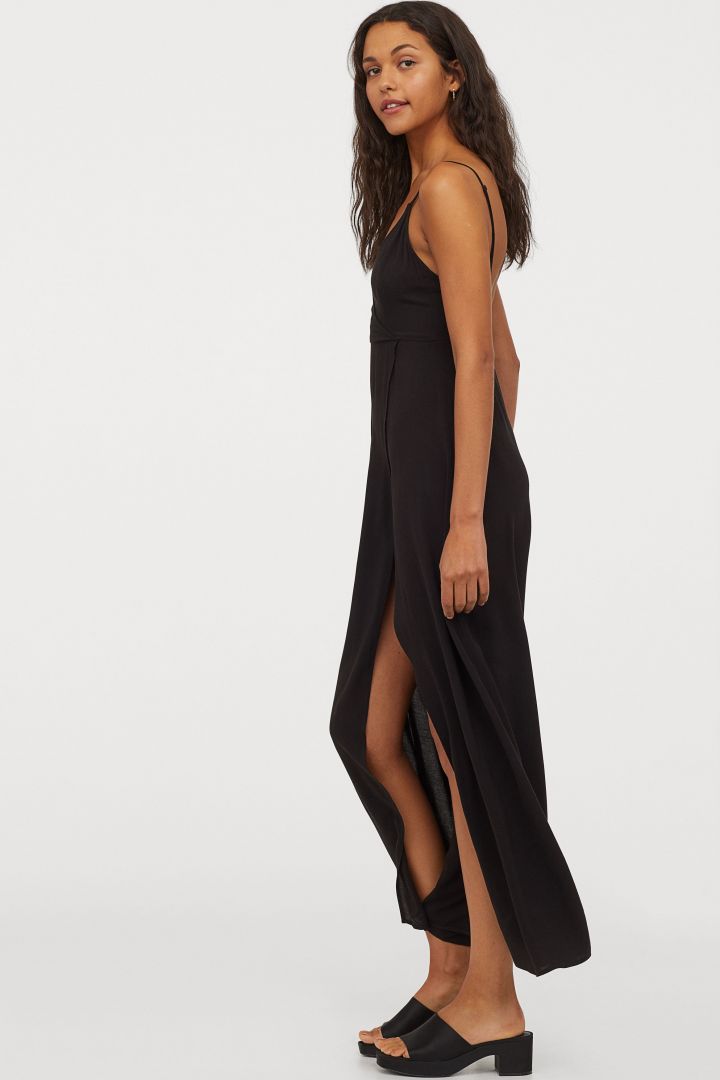 h&m v neck maxi dress