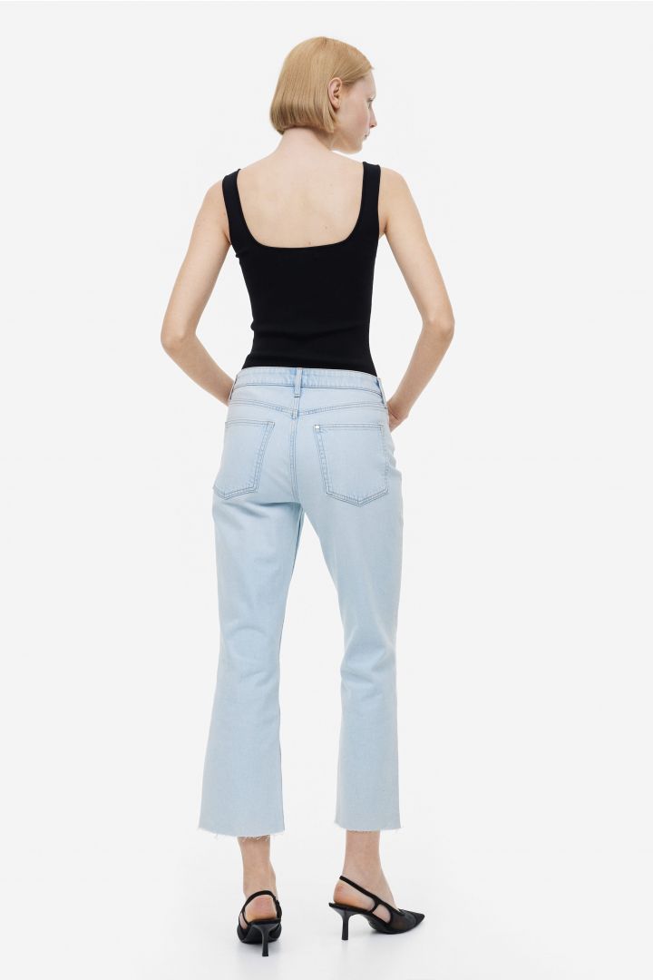 H&M Flared High Crop Jeans