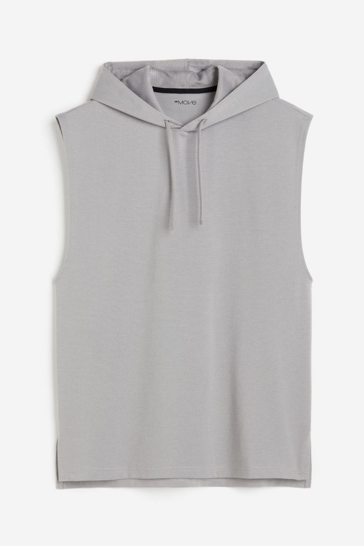 DryMove™ Sleeveless sports hoodie - Grey