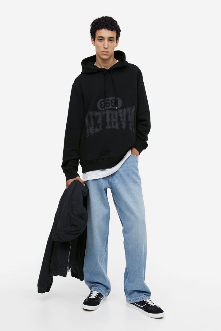 H&M Regular Fit Hoodie Black/New York – Prisma Clothing & Brands