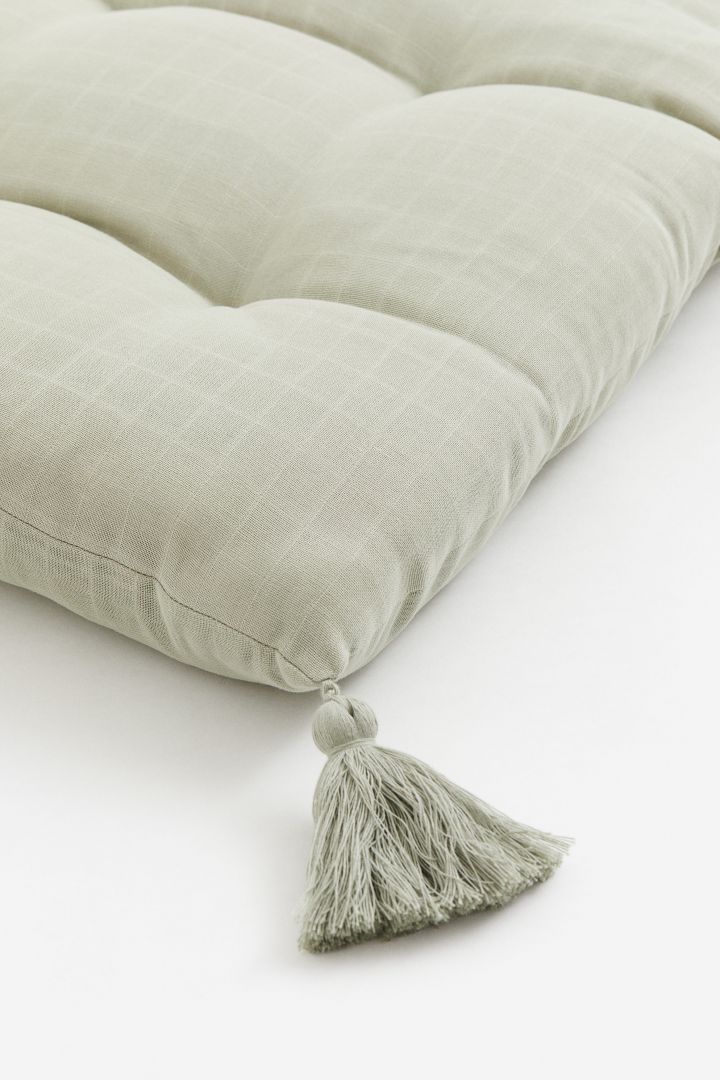 Cotton muslin seat cushion - Light green