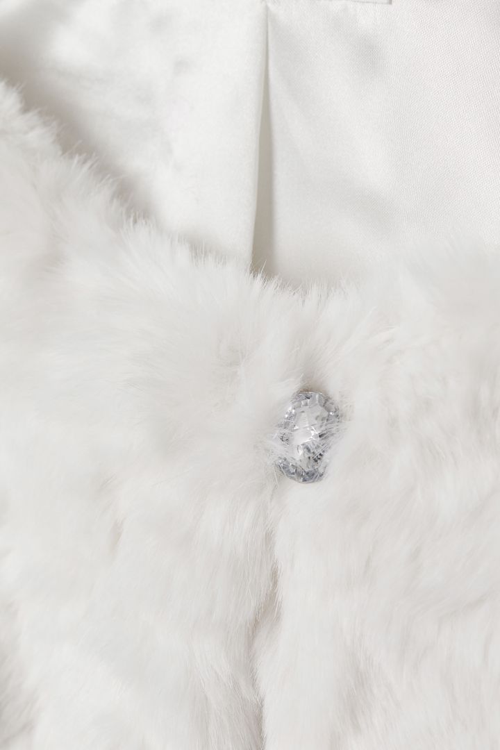 Fur hotsell bolero white