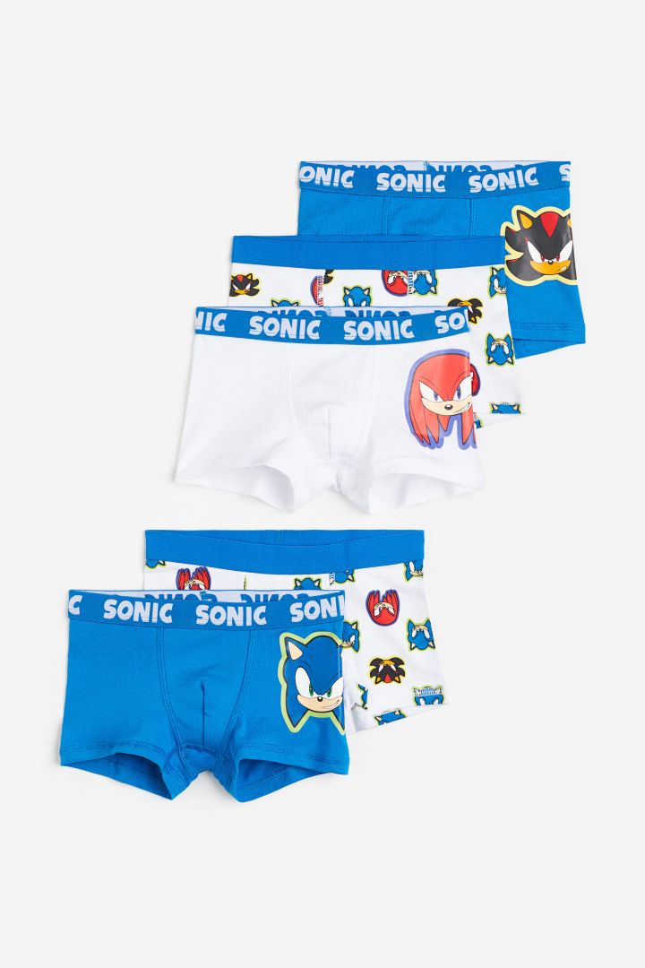 Sonic The Hedgehog Boys 4 Pack Boxer Briefs Size Large 10-12 Brand NEW