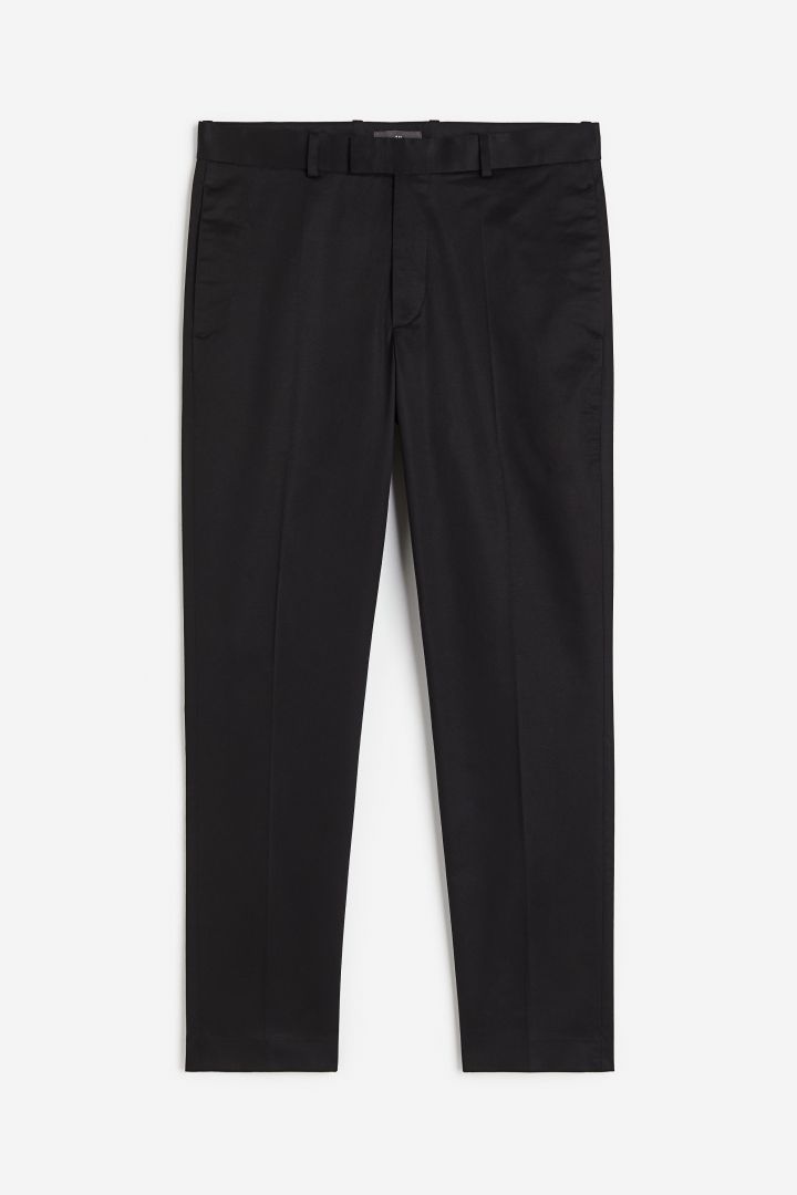 Slim Fit Suit trousers - Black| H&M CN