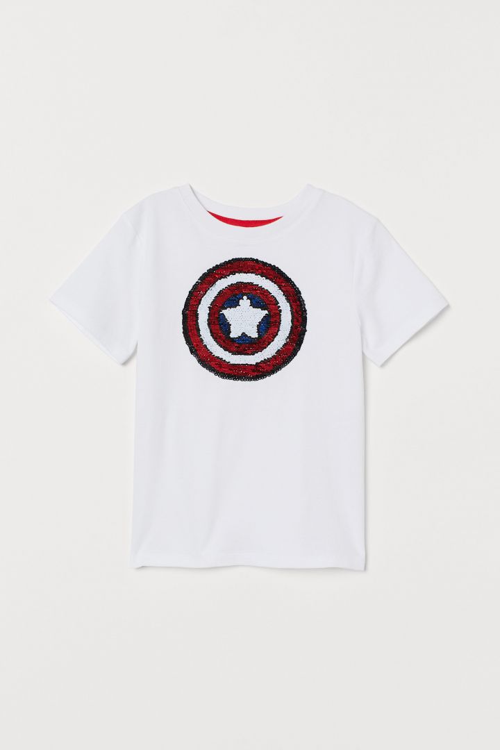 marvel sequin t shirt