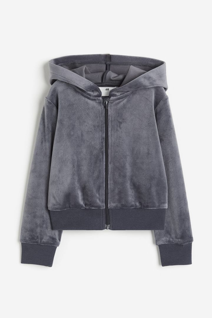 H&m 2024 velour hoodie