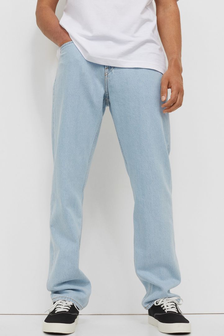 light wash relaxed jeans