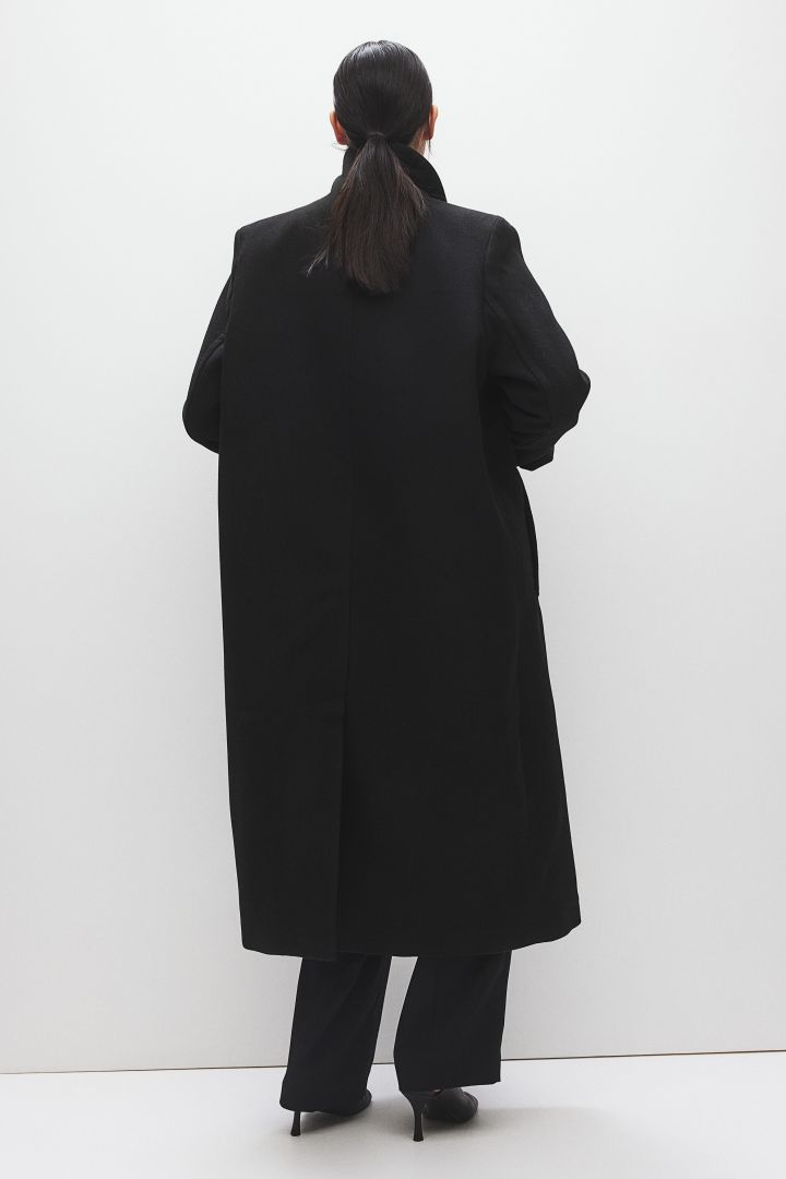 Maxi coat - Black| H&M CN