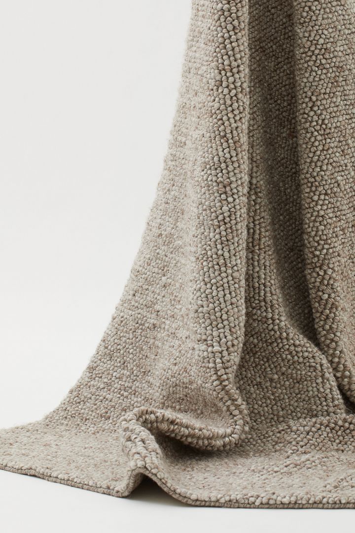 Textured-weave Wool-blend Rug