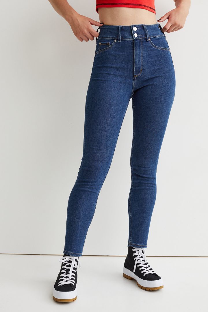 control top skinny jeans