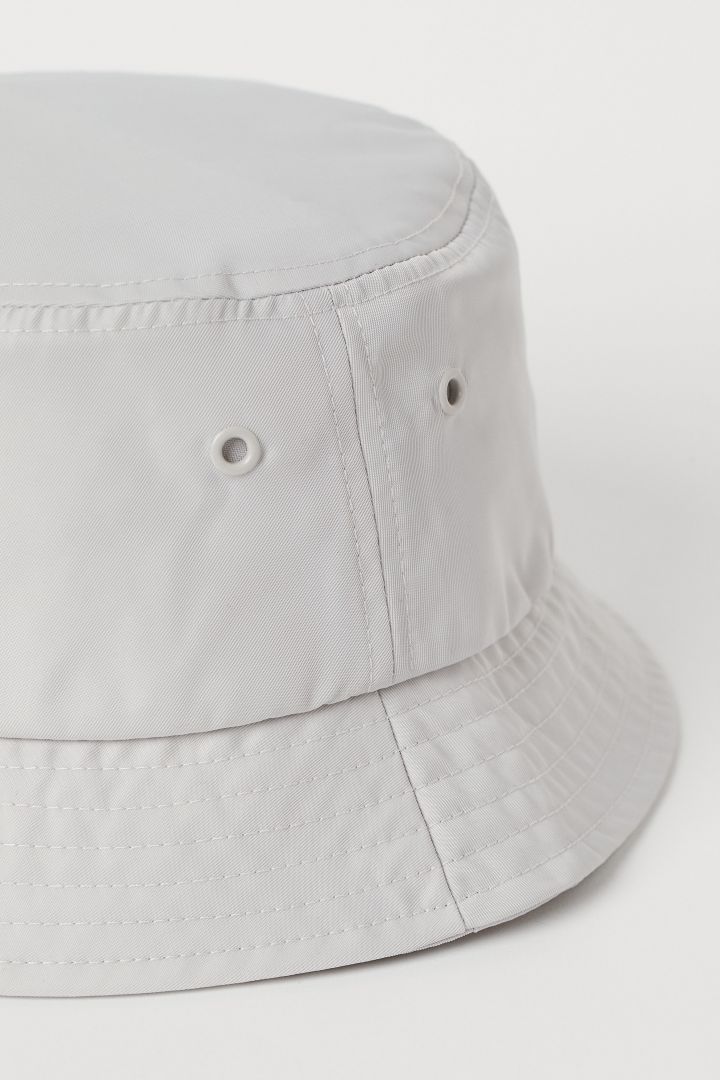 light gray bucket hat