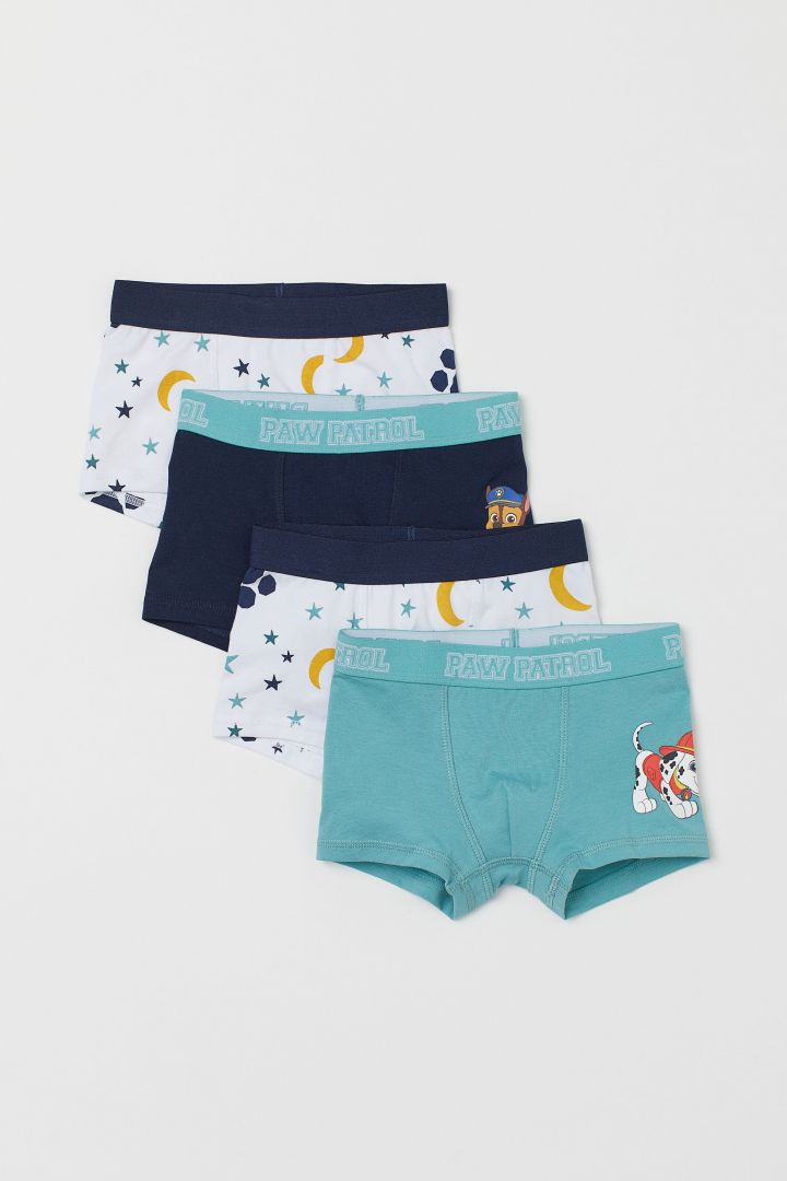 4-pack boxer shorts - Turquoise/Paw Patrol