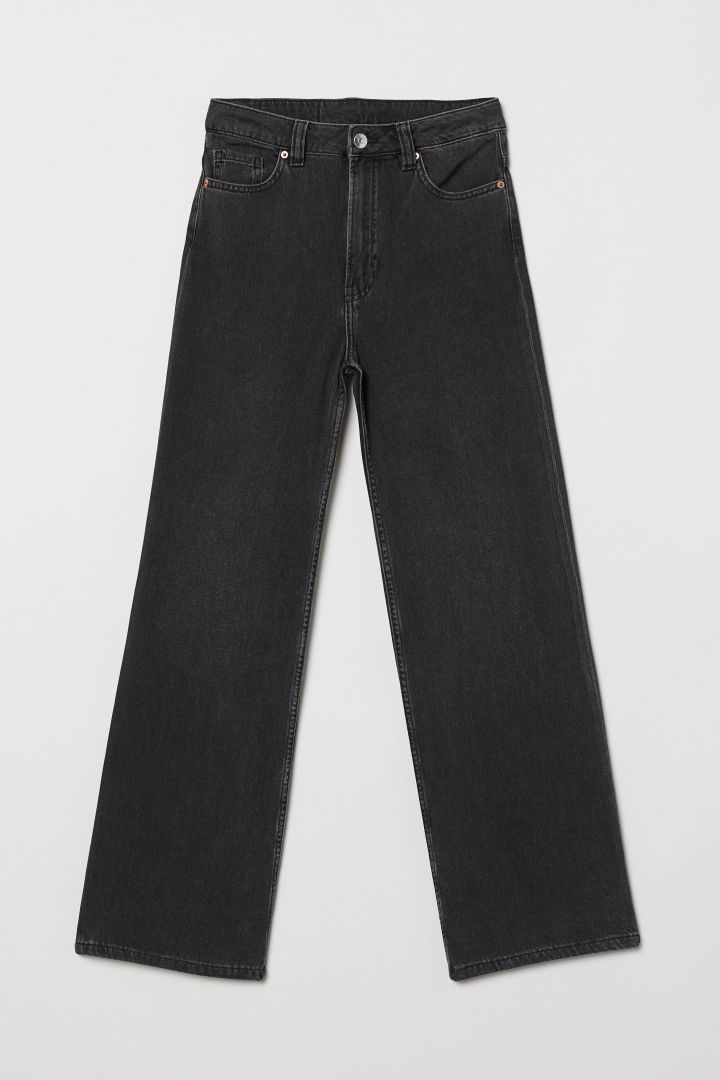 wide regular jeans h&m