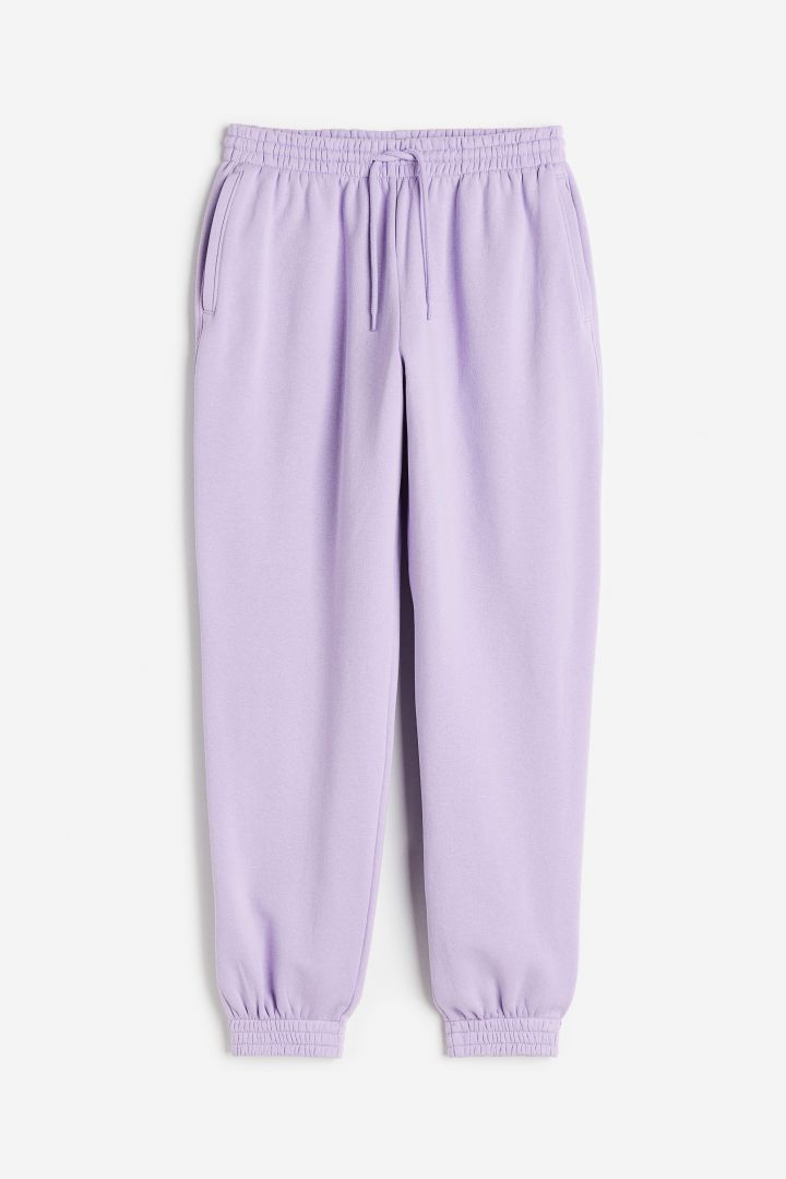 High waisted joggers Light purple H M CN