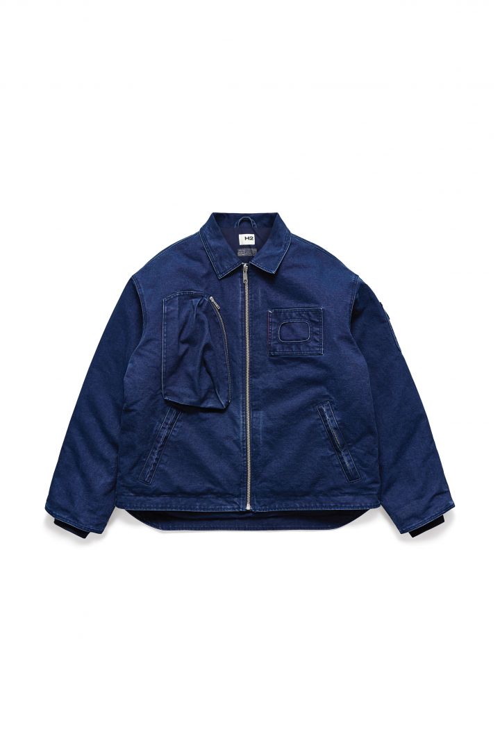 Canvas jacket - Dark denim blue| H&M CN