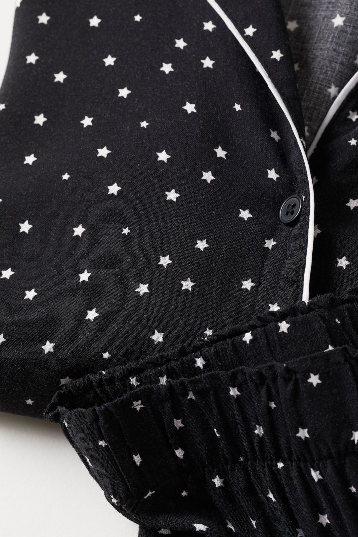 睡衣和睡裤套装 黑色 星星 H M Cn