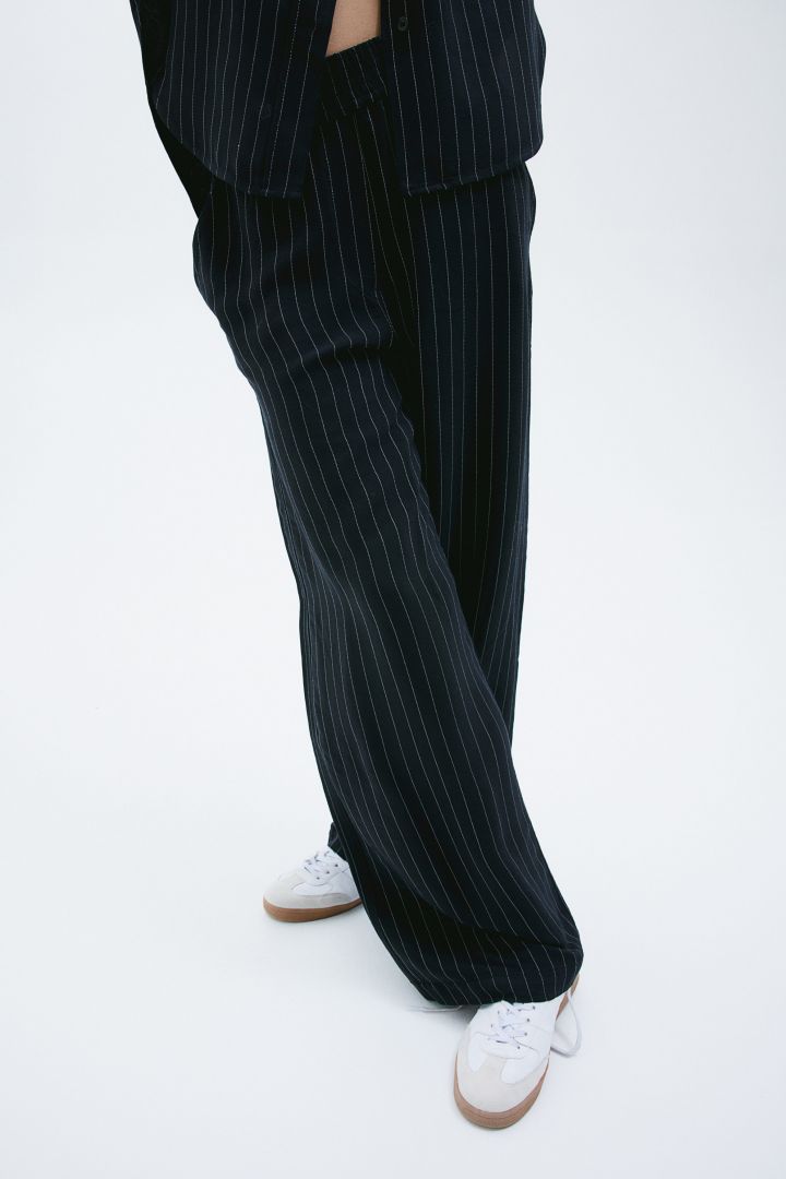 Pinstripe clearance trousers h&m