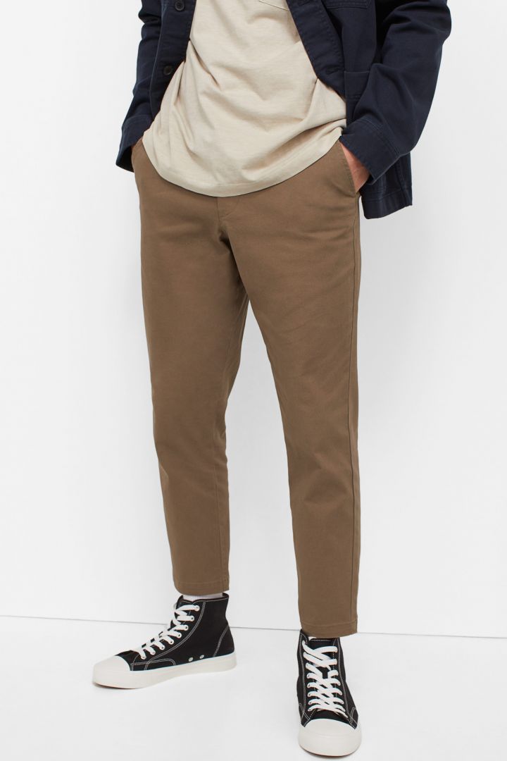 cropped chinos slim fit