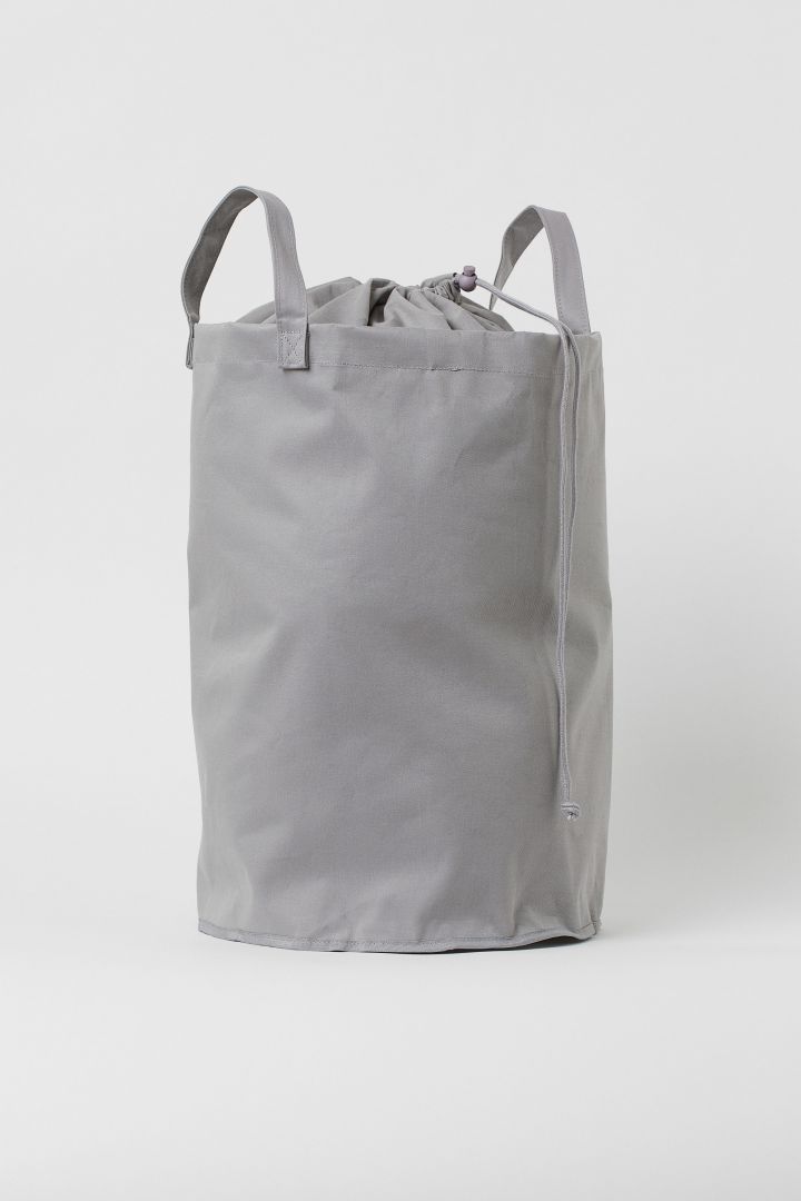 Cotton Twill Laundry Bag - Black - Home All