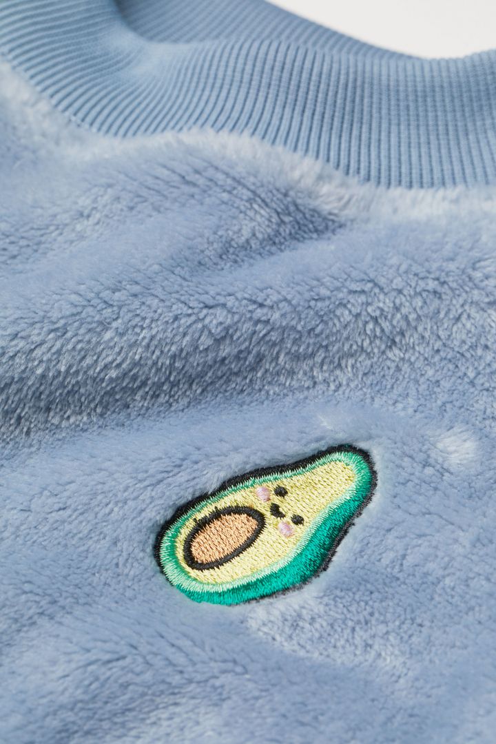 Pile sweatshirt Light blue Avocado H M CN