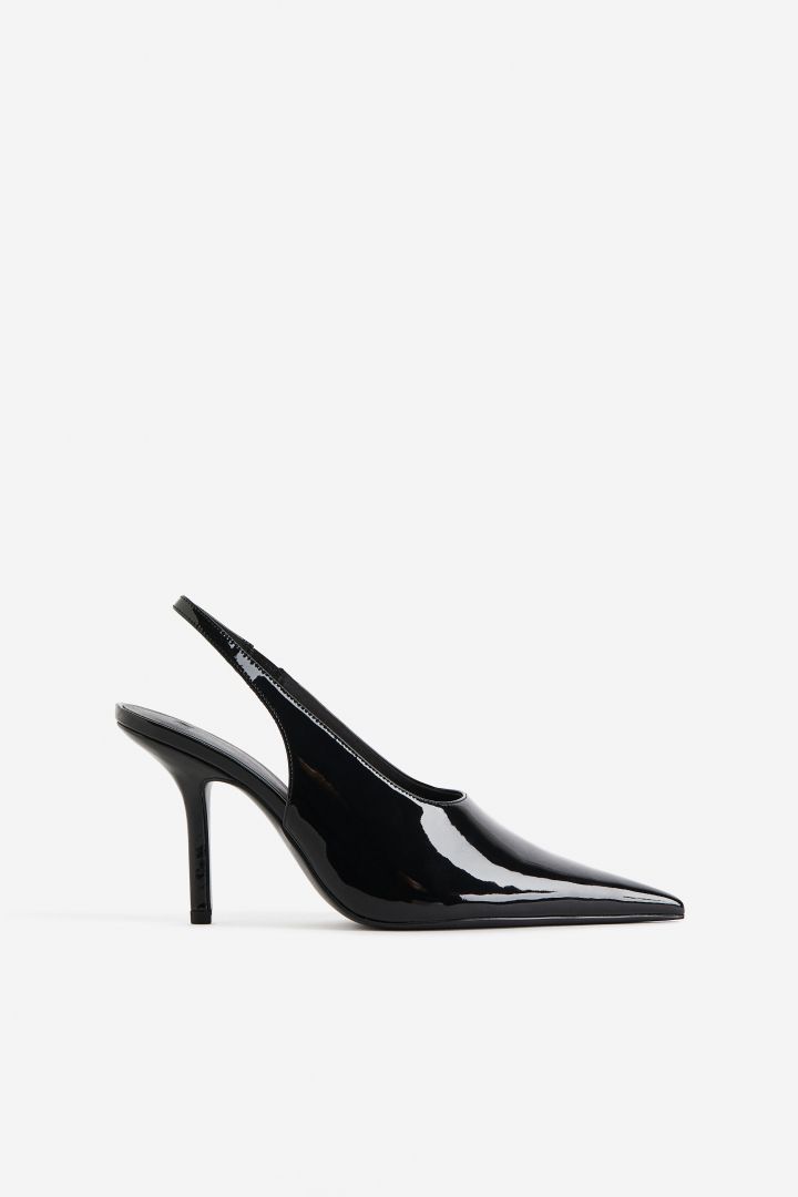 Pointed slingbacks - Black| H&M CN