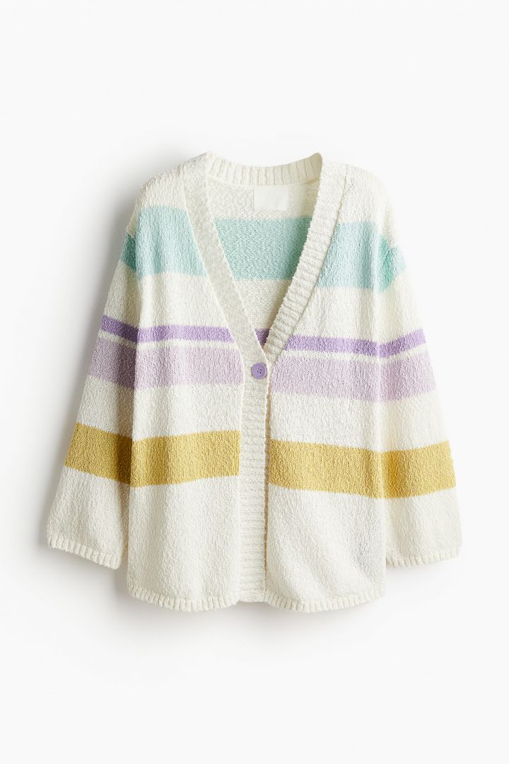 Mittens Boucle Cardigan Cream