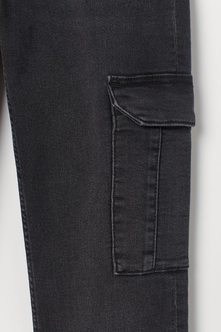 Slim High Cargo Jeans