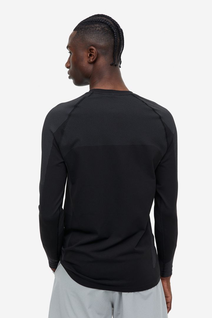 DryMove™ Seamless Sports top - Black