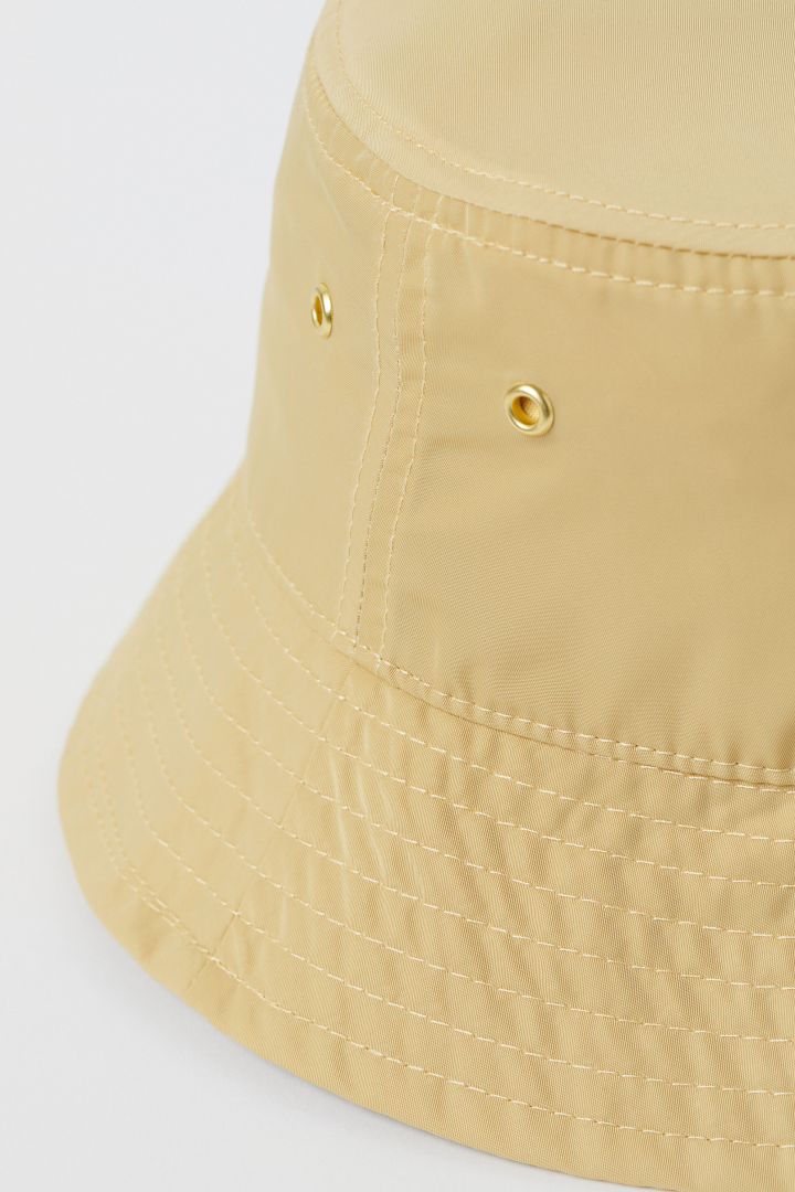 light yellow bucket hat